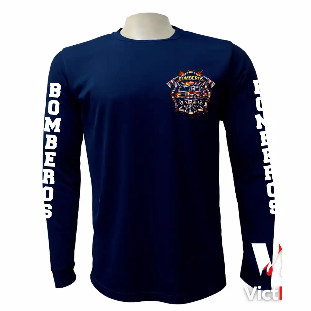 Sudadera Táctica Manga Larga Bomberos Venezuela VictFire - Image 2