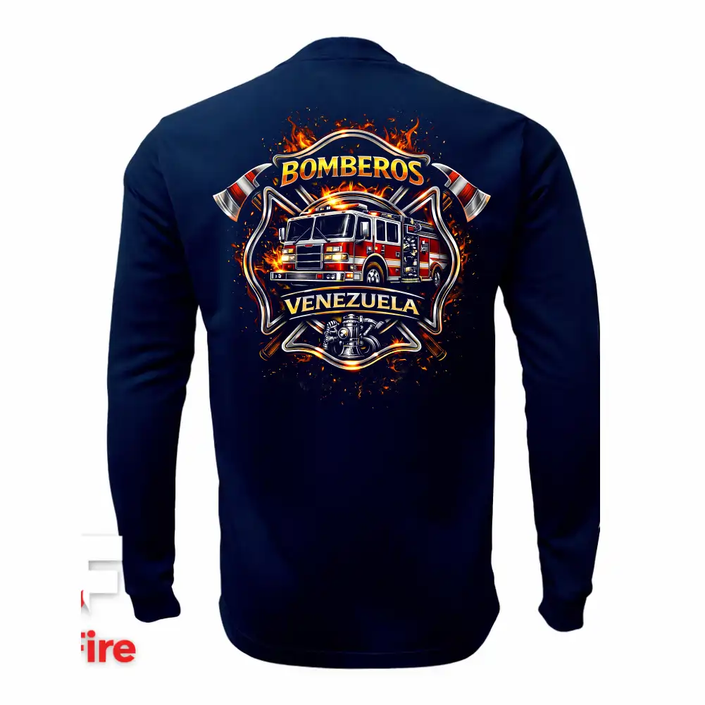 Sudadera Táctica Manga Larga Bomberos Venezuela VictFire - Image 3