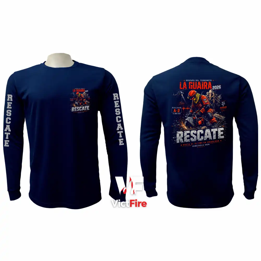 VictFire Buso Táctico de Rescate La Guaira | Sudadera Manga Larga Venezuela