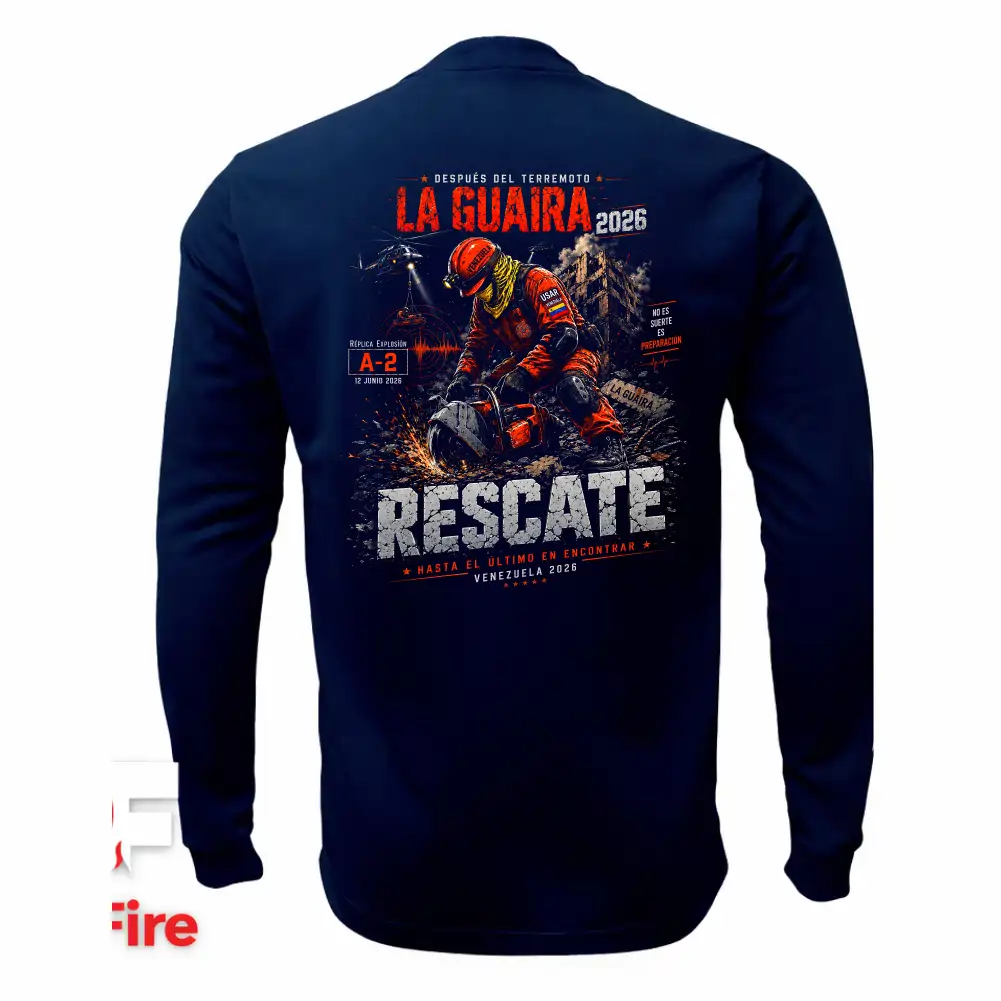 VictFire Buso Táctico de Rescate La Guaira | Sudadera Manga Larga Venezuela - Image 3